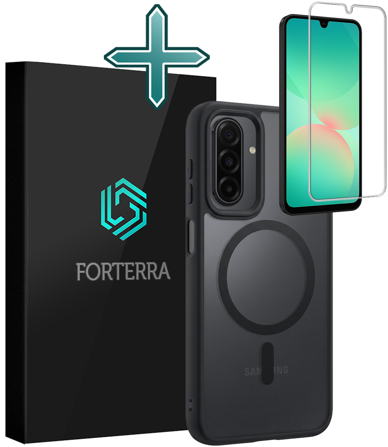 Forterra Forterra Samsung Galaxy A26 Magsafe Hoesje Zwart Met Screenprotector