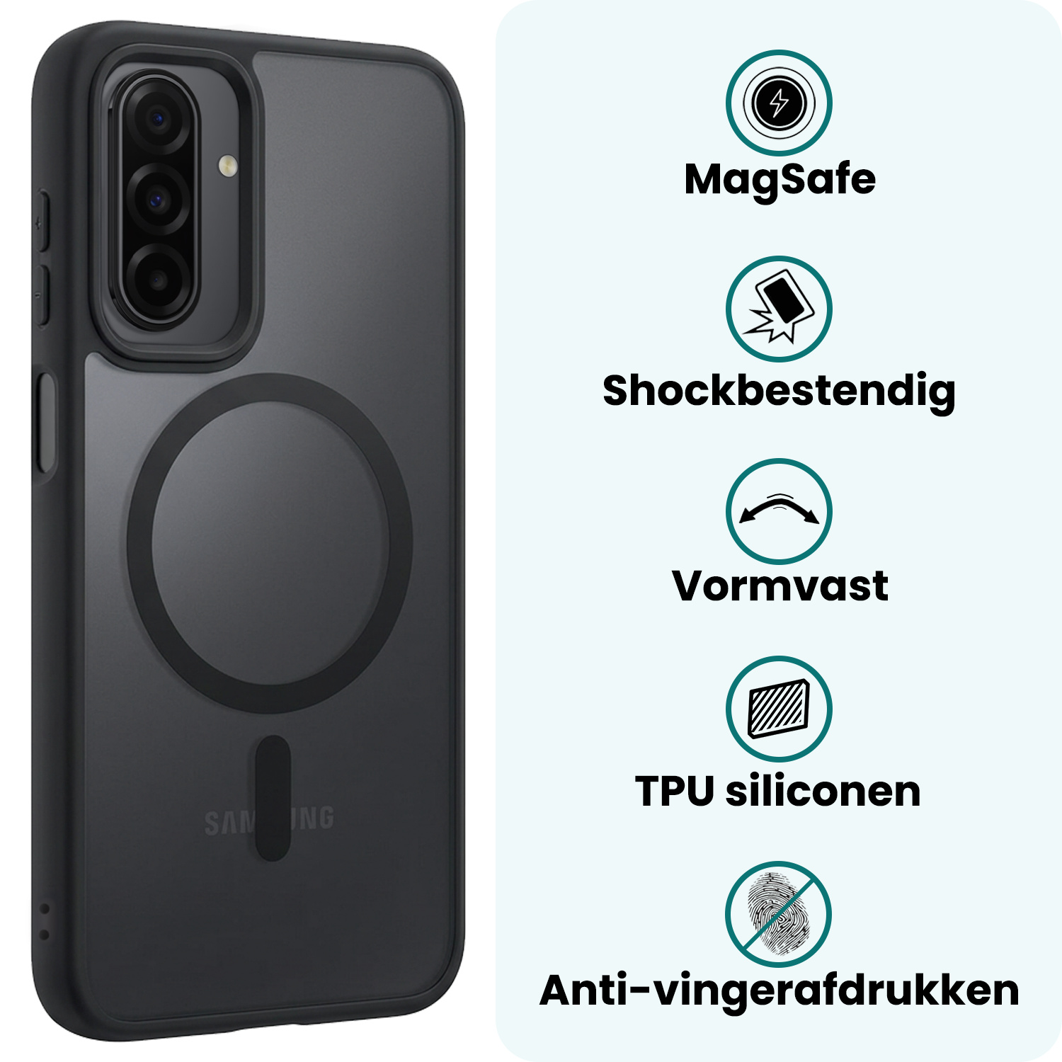 Forterra Forterra Samsung Galaxy A26 Magsafe Hoesje Zwart Met Screenprotector