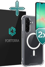 Forterra Forterra Samsung Galaxy A26 Magsafe Hoesje Transparant Met 2x Screenprotector