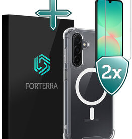 Forterra Forterra Samsung Galaxy A26 Magsafe Hoesje Transparant Met 2x Screenprotector