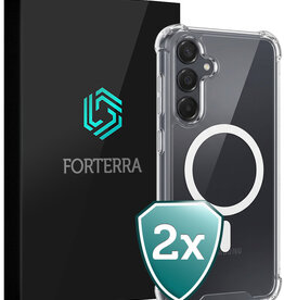 Forterra Forterra Samsung Galaxy A35 Magsafe Hoesje - Transparant - 2 PACK