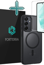 Forterra Forterra Samsung Galaxy A35 Magsafe Hoesje Zwart Met Screenprotector