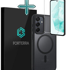 Forterra Forterra Samsung Galaxy A35 Magsafe Hoesje Zwart Met Screenprotector