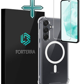 Forterra Forterra Samsung Galaxy A35 Magsafe Hoesje Transparant Met Screenprotector