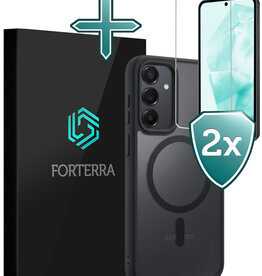 Forterra Forterra Samsung Galaxy A35 Magsafe Hoesje Zwart Met 2x Screenprotector