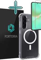 Forterra Forterra Samsung Galaxy A36 Magsafe Hoesje Transparant Met Screenprotector