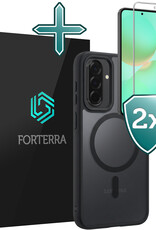 Forterra Forterra Samsung Galaxy A36 Magsafe Hoesje Zwart Met 2x Screenprotector