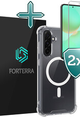 Forterra Forterra Samsung Galaxy A36 Magsafe Hoesje Transparant Met 2x Screenprotector