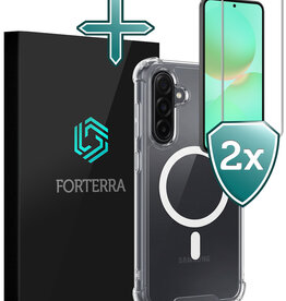 Forterra Forterra Samsung Galaxy A36 Magsafe Hoesje Transparant Met 2x Screenprotector