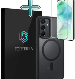 Forterra Forterra Samsung Galaxy A55 Magsafe Hoesje Zwart Met Screenprotector