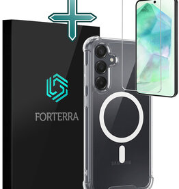 Forterra Forterra Samsung Galaxy A55 Magsafe Hoesje Transparant Met Screenprotector
