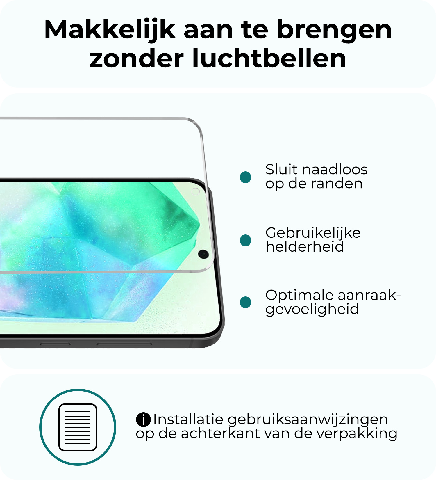Forterra Forterra Samsung Galaxy A55 Magsafe Hoesje Zwart Met 2x Screenprotector