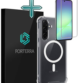 Forterra Forterra Samsung Galaxy A56 Magsafe Hoesje Transparant Met Screenprotector