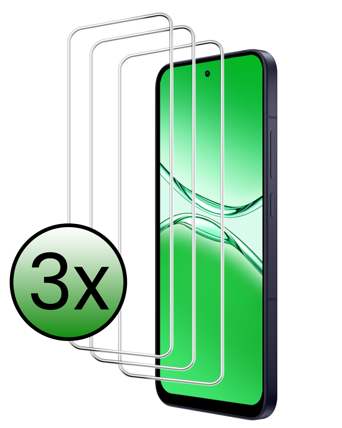 BASEY. BASEY. OPPO A5 Pro Screenprotector - 3 PACK