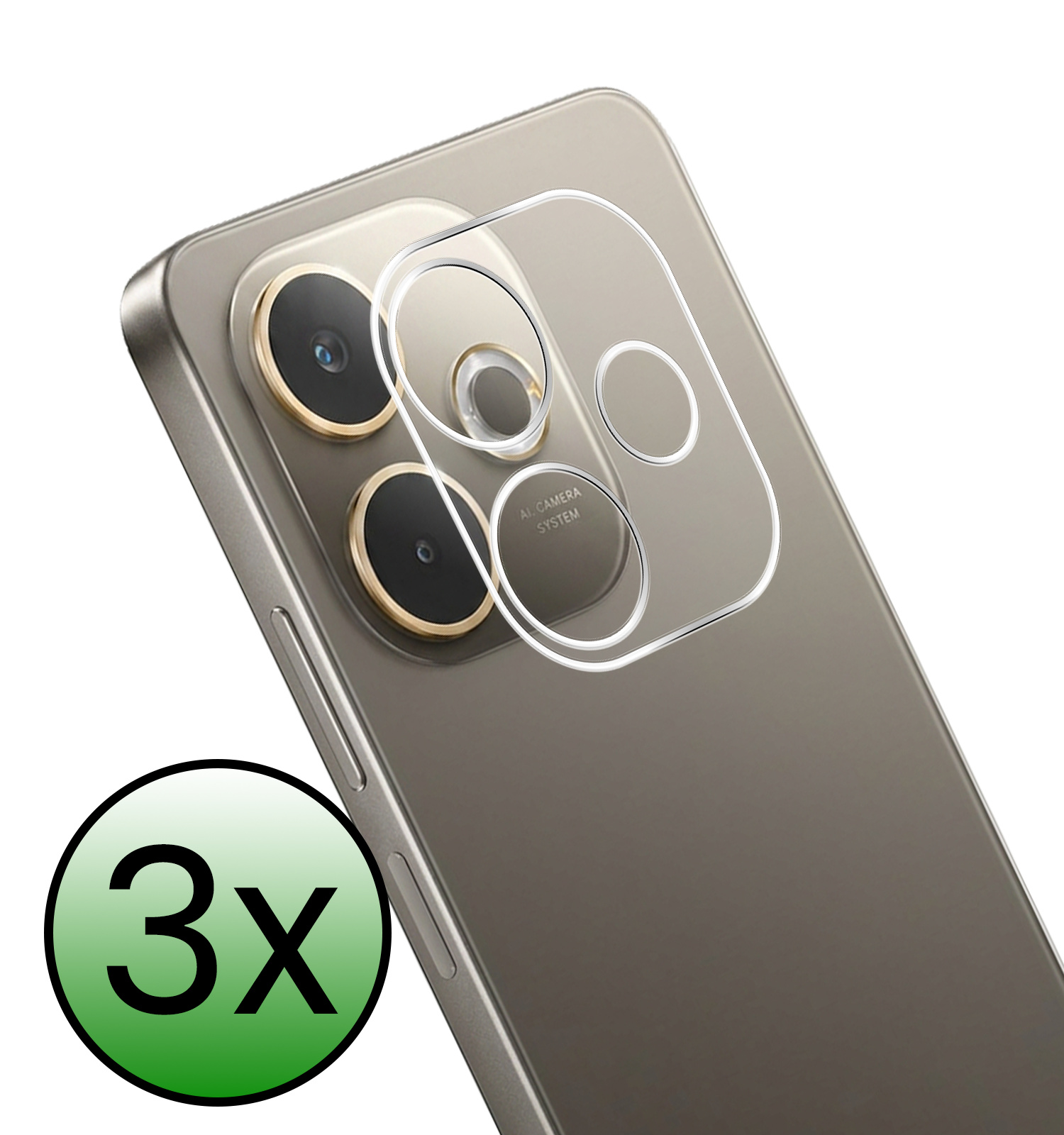 BASEY. BASEY. OPPO A5 Pro Camera Screenprotector - 3 PACK