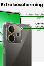 BASEY. BASEY. OPPO A5 Pro Hoesje Shockproof - Transparant - 2 PACK