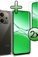 BASEY. BASEY. OPPO A5 Pro Hoesje Shockproof Met 2x Screenprotector