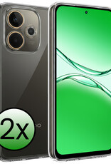 BASEY. BASEY. OPPO A5 Pro Hoesje Siliconen - Transparant - 2 PACK
