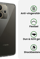BASEY. BASEY. OPPO A5 Pro Hoesje Siliconen Met Screenprotector - Transparant