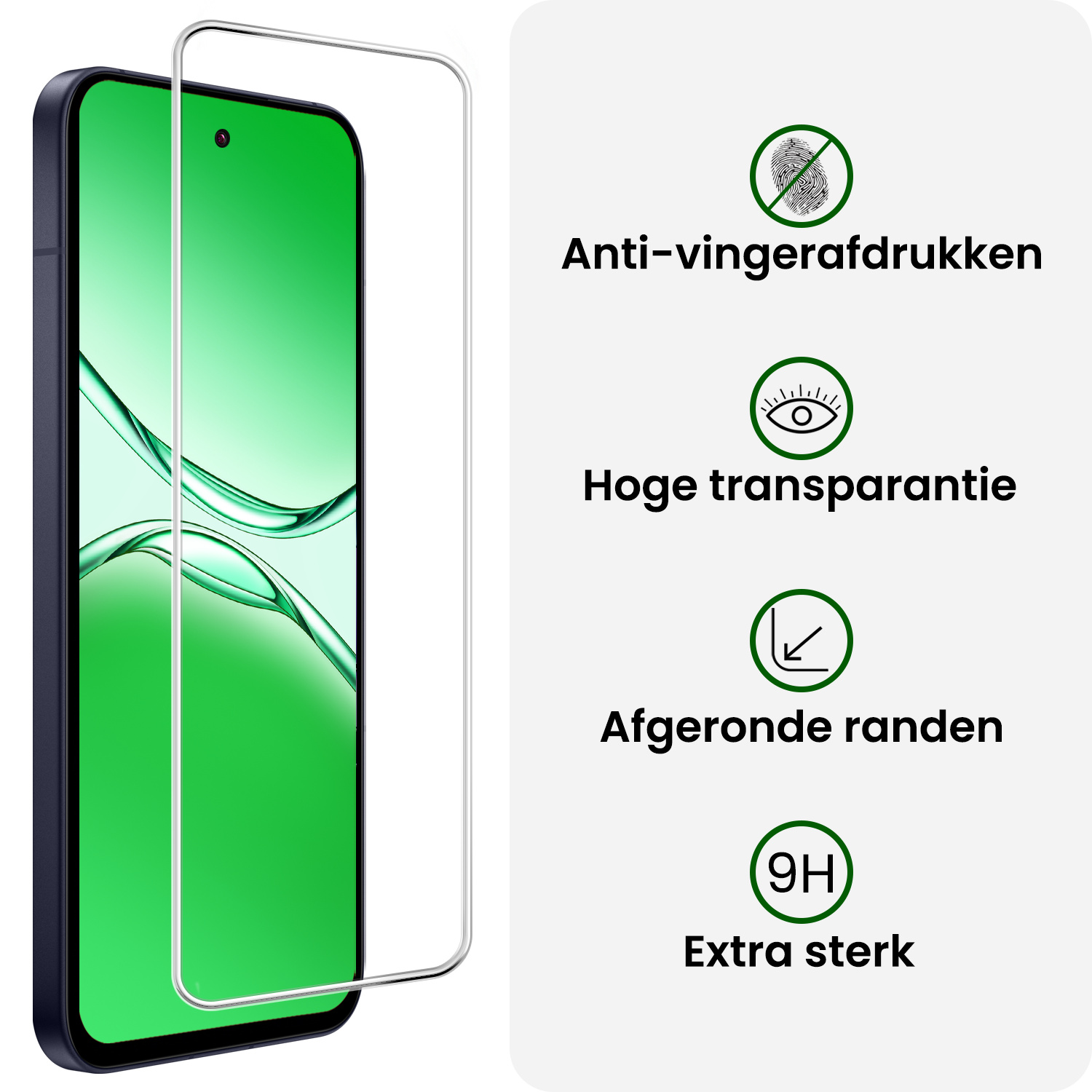 BASEY. BASEY. OPPO A5 Pro Hoesje Siliconen Met 2x Screenprotector - Transparant