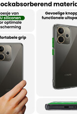 BASEY. BASEY. OPPO A5 Pro Hoesje Siliconen Met 2x Screenprotector - Transparant