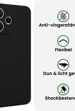 BASEY. BASEY. OPPO A5 Pro Hoesje Siliconen - Zwart - 2 PACK