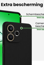 BASEY. BASEY. OPPO A5 Pro Hoesje Siliconen - Zwart - 2 PACK