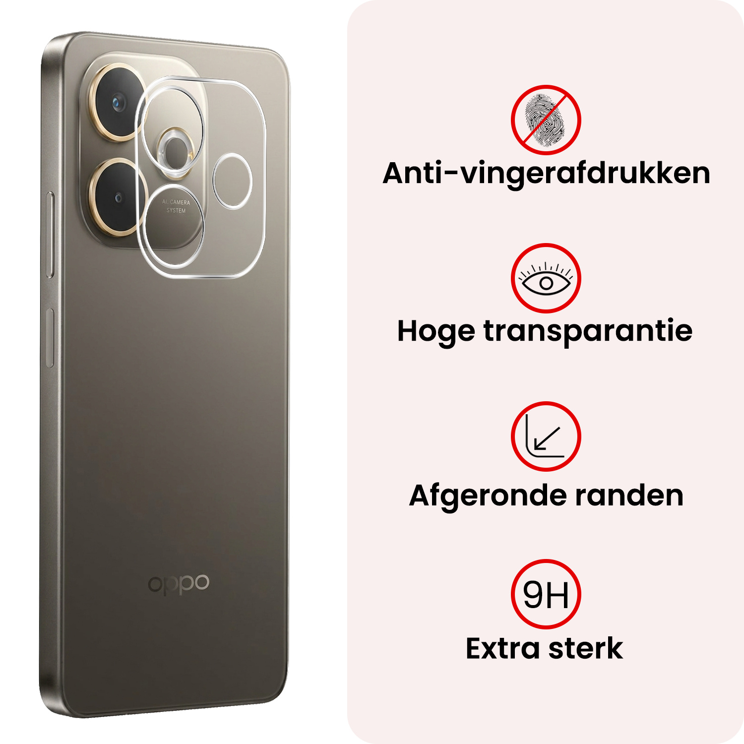 NoXx NoXx OPPO A5 Pro Camera Screenprotector - 3 PACK