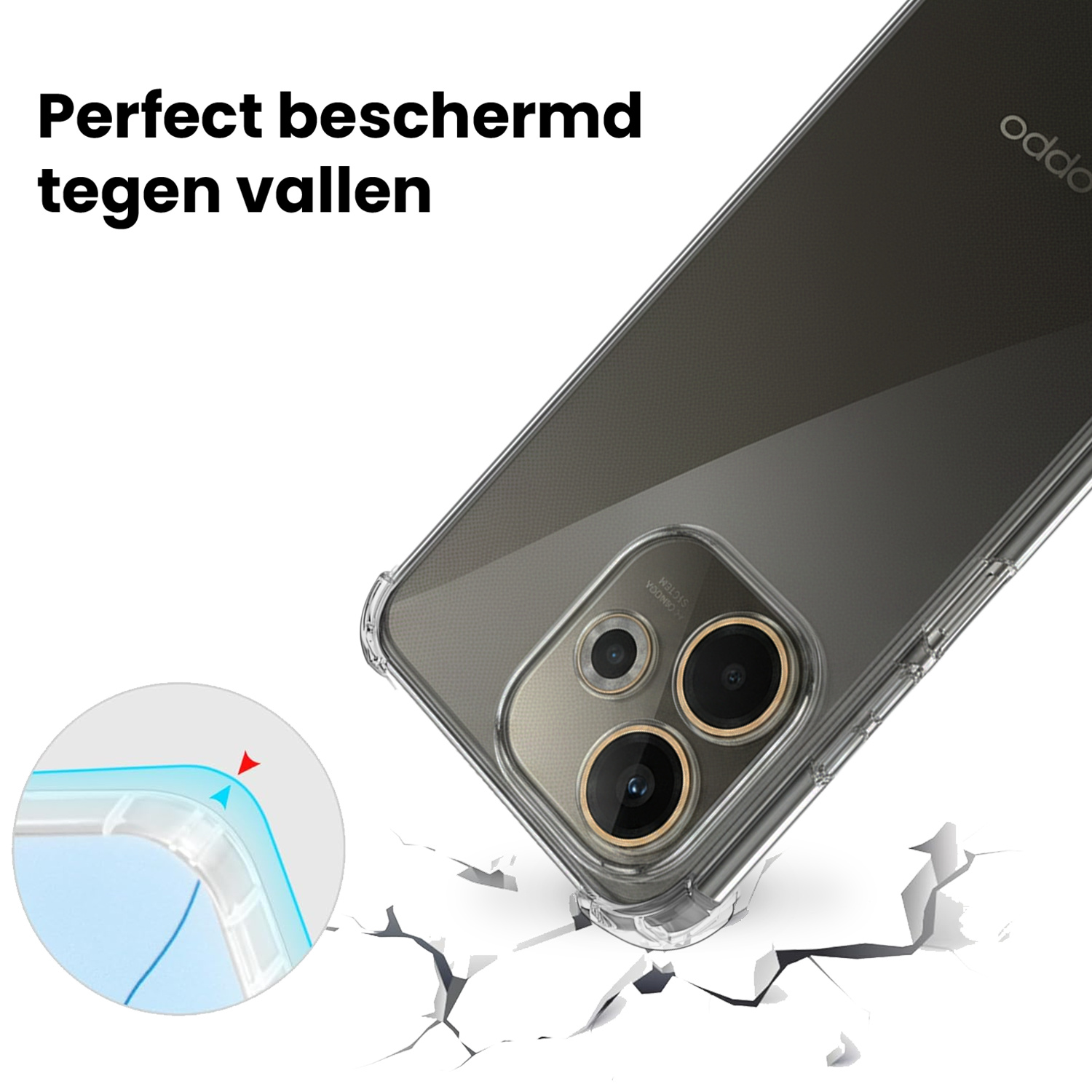 NoXx NoXx OPPO A5 Pro Hoesje Shockproof Met Screenprotector