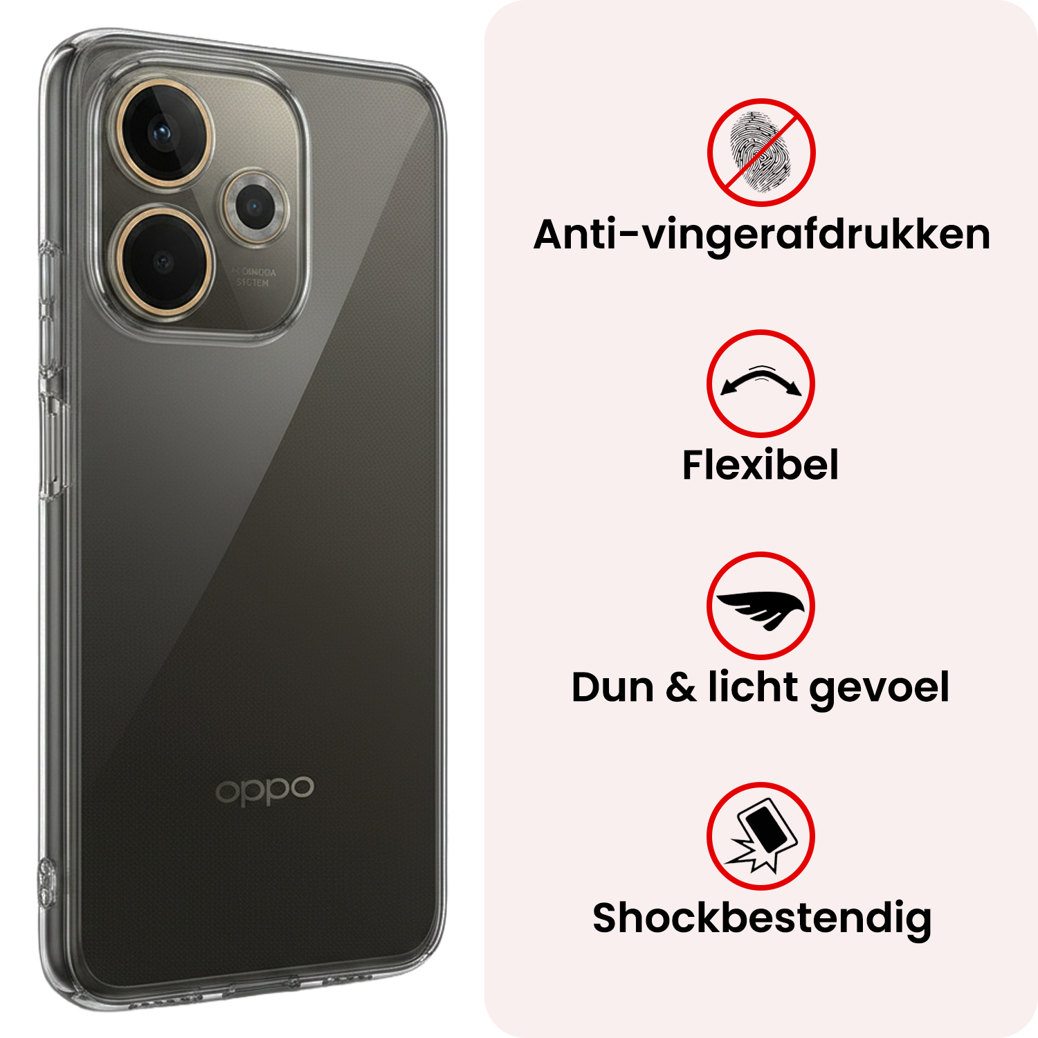 NoXx NoXx OPPO A5 Pro Hoesje Siliconen - Transparant