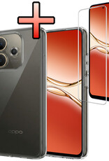 NoXx NoXx OPPO A5 Pro Hoesje Siliconen Met Screenprotector - Transparant