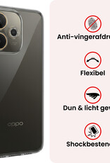 NoXx NoXx OPPO A5 Pro Hoesje Siliconen Met 2x Screenprotector - Transparant