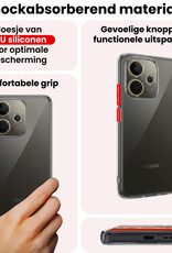 NoXx NoXx OPPO A5 Pro Hoesje Siliconen Met 2x Screenprotector - Transparant