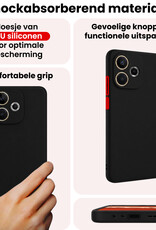 NoXx NoXx OPPO A5 Pro Hoesje Siliconen Met Screenprotector - Zwart