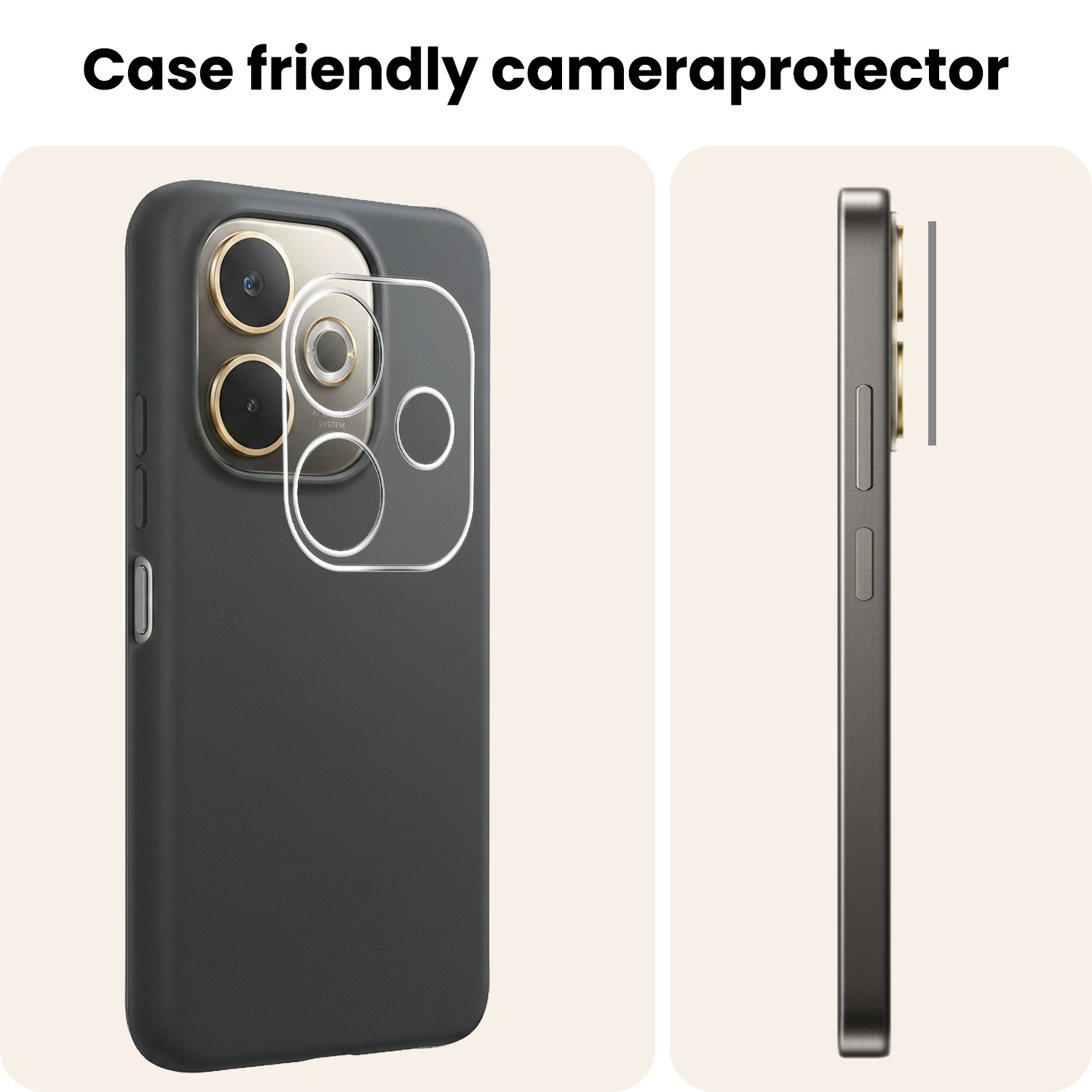 Nomfy Nomfy OPPO A5 Pro Camera Screenprotector - 2 PACK