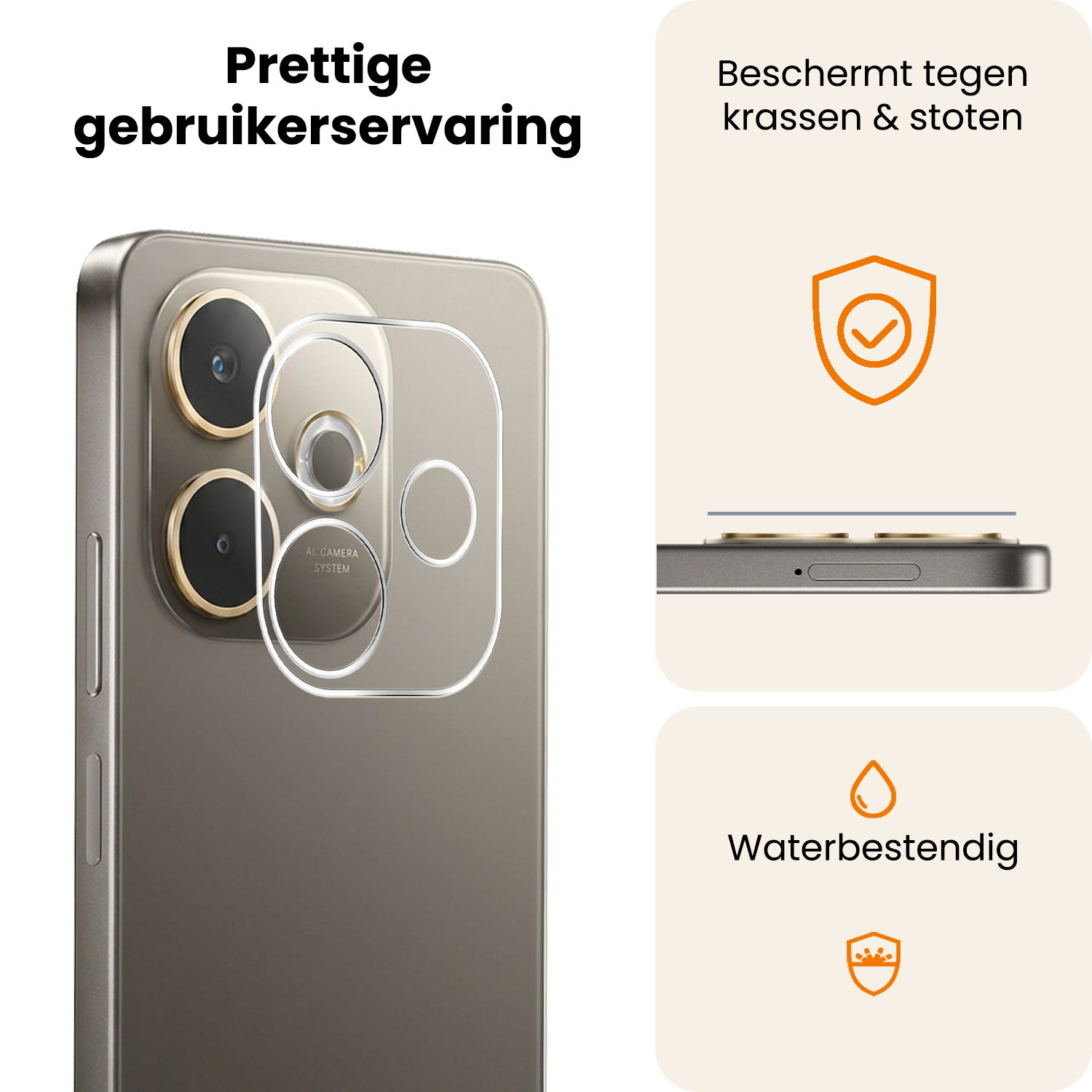 Nomfy Nomfy OPPO A5 Pro Camera Screenprotector - 3 PACK