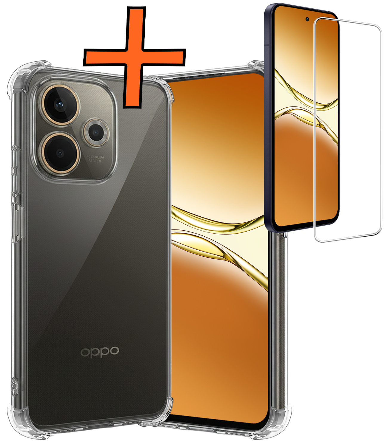 Nomfy Nomfy OPPO A5 Pro Hoesje Shockproof Met Screenprotector