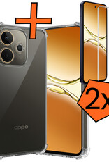 Nomfy Nomfy OPPO A5 Pro Hoesje Shockproof Met 2x Screenprotector