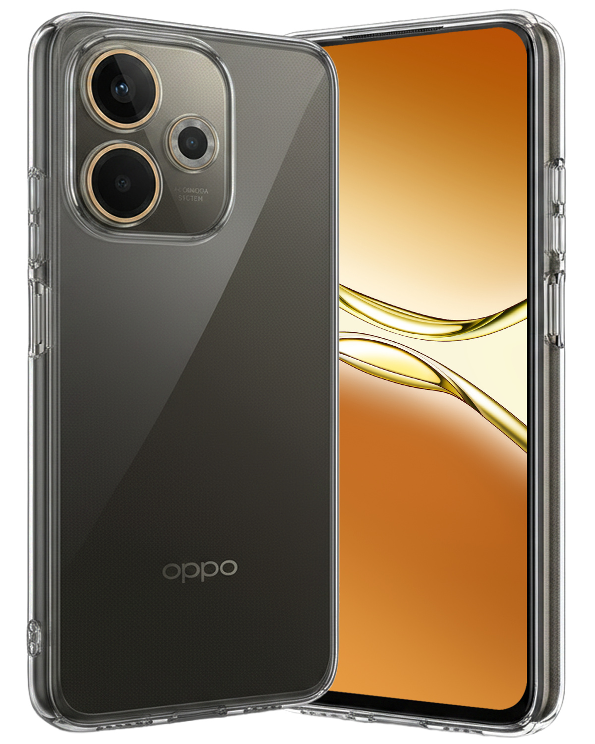 Nomfy Nomfy OPPO A5 Pro Hoesje Siliconen - Transparant