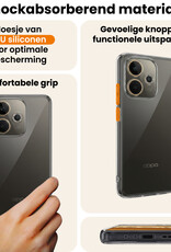 Nomfy Nomfy OPPO A5 Pro Hoesje Siliconen Met Screenprotector - Transparant