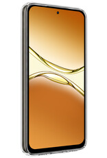 Nomfy Nomfy OPPO A5 Pro Hoesje Siliconen Met 2x Screenprotector - Transparant