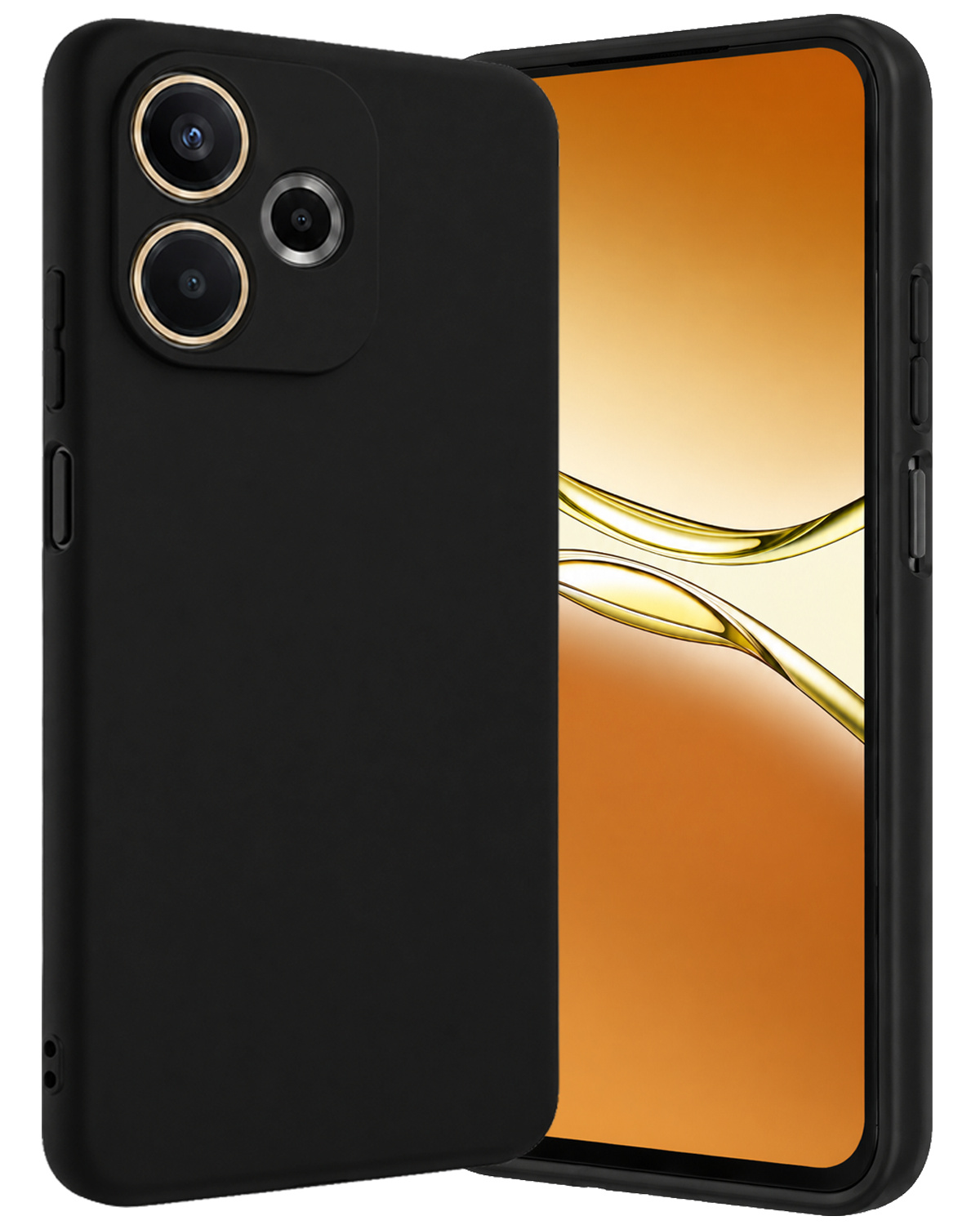 Nomfy Nomfy OPPO A5 Pro Hoesje Siliconen - Zwart