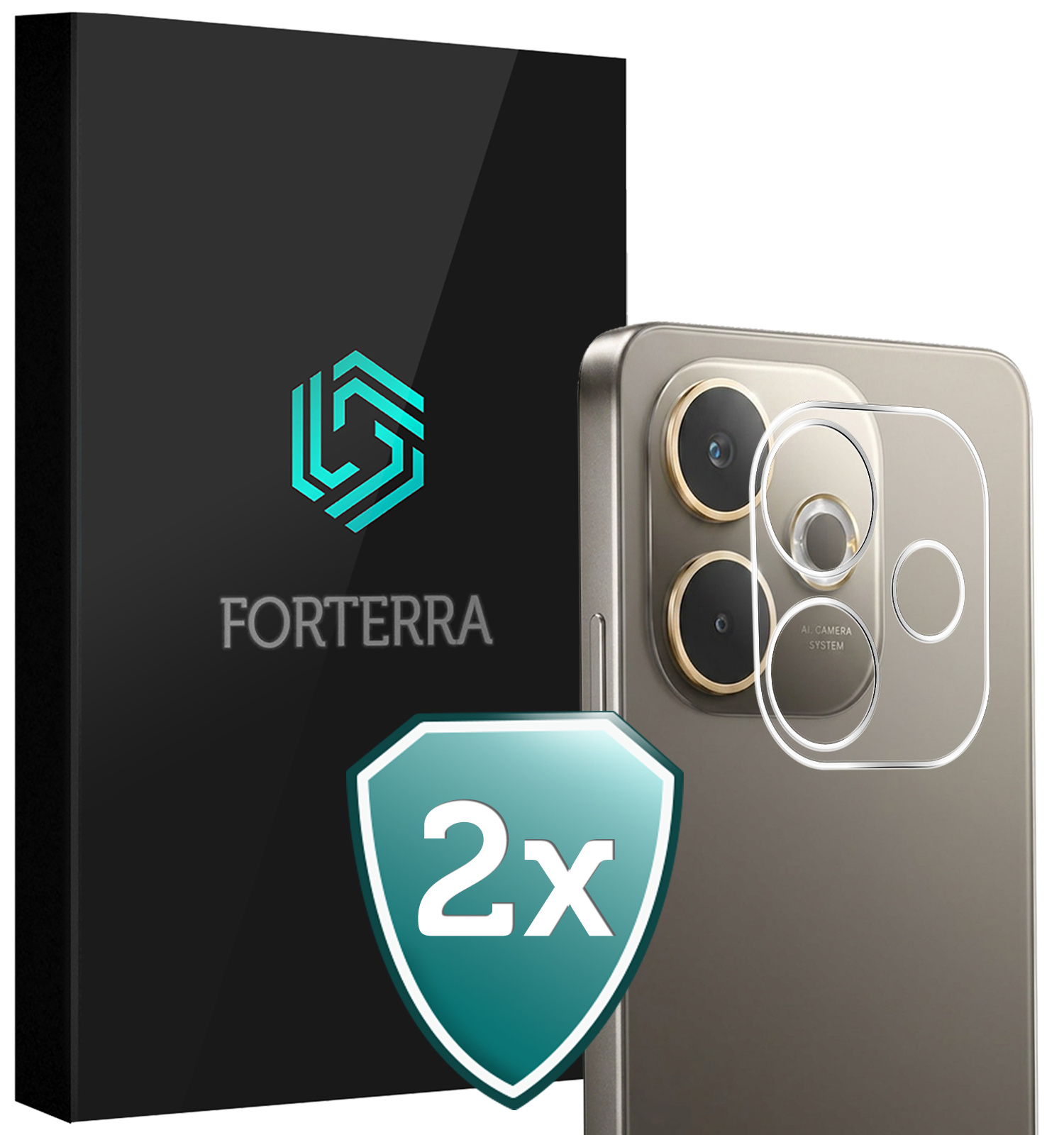 Forterra Forterra OPPO A5 Pro Camera Screenprotector - 2 PACK