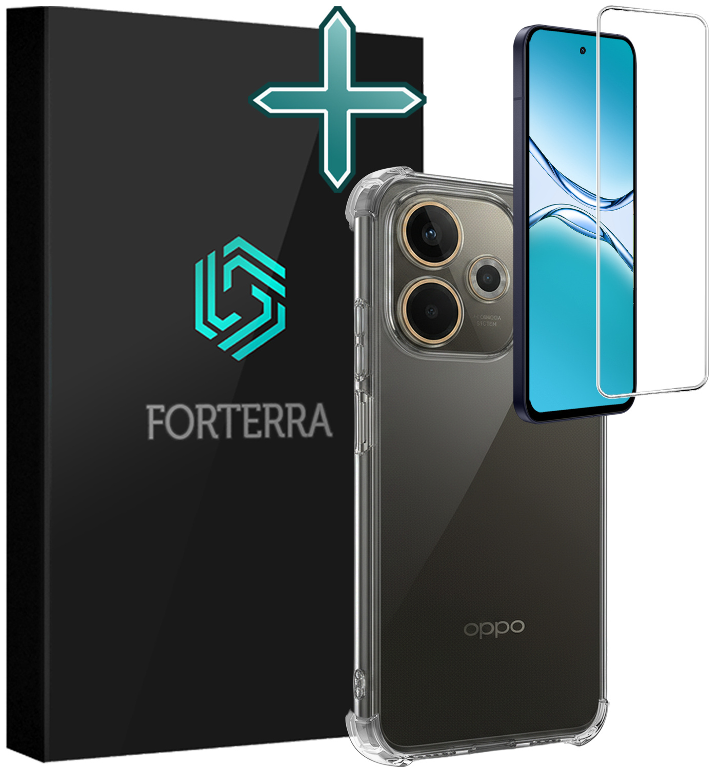 Forterra Forterra OPPO A5 Pro Hoesje Shockproof Met Screenprotector