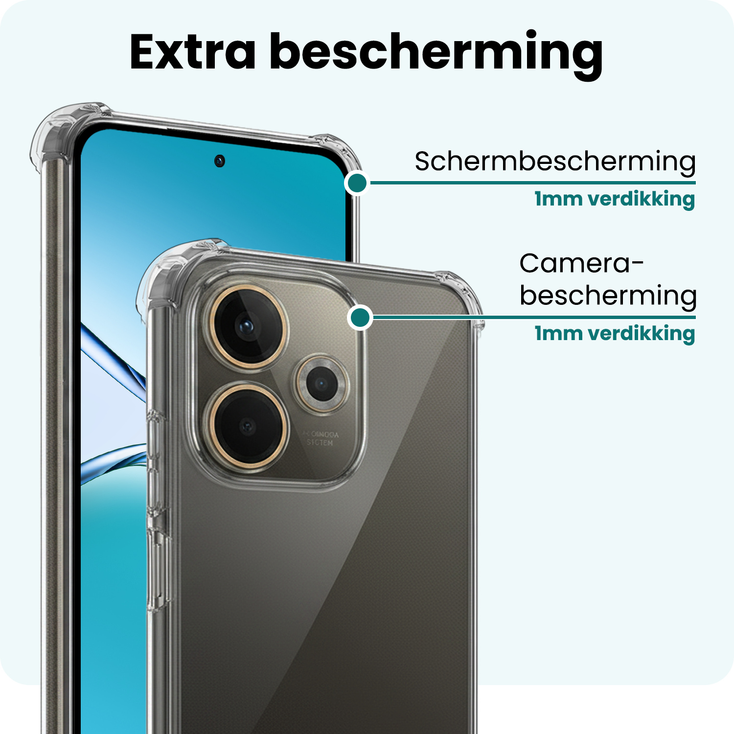 Forterra Forterra OPPO A5 Pro Hoesje Shockproof Met Screenprotector
