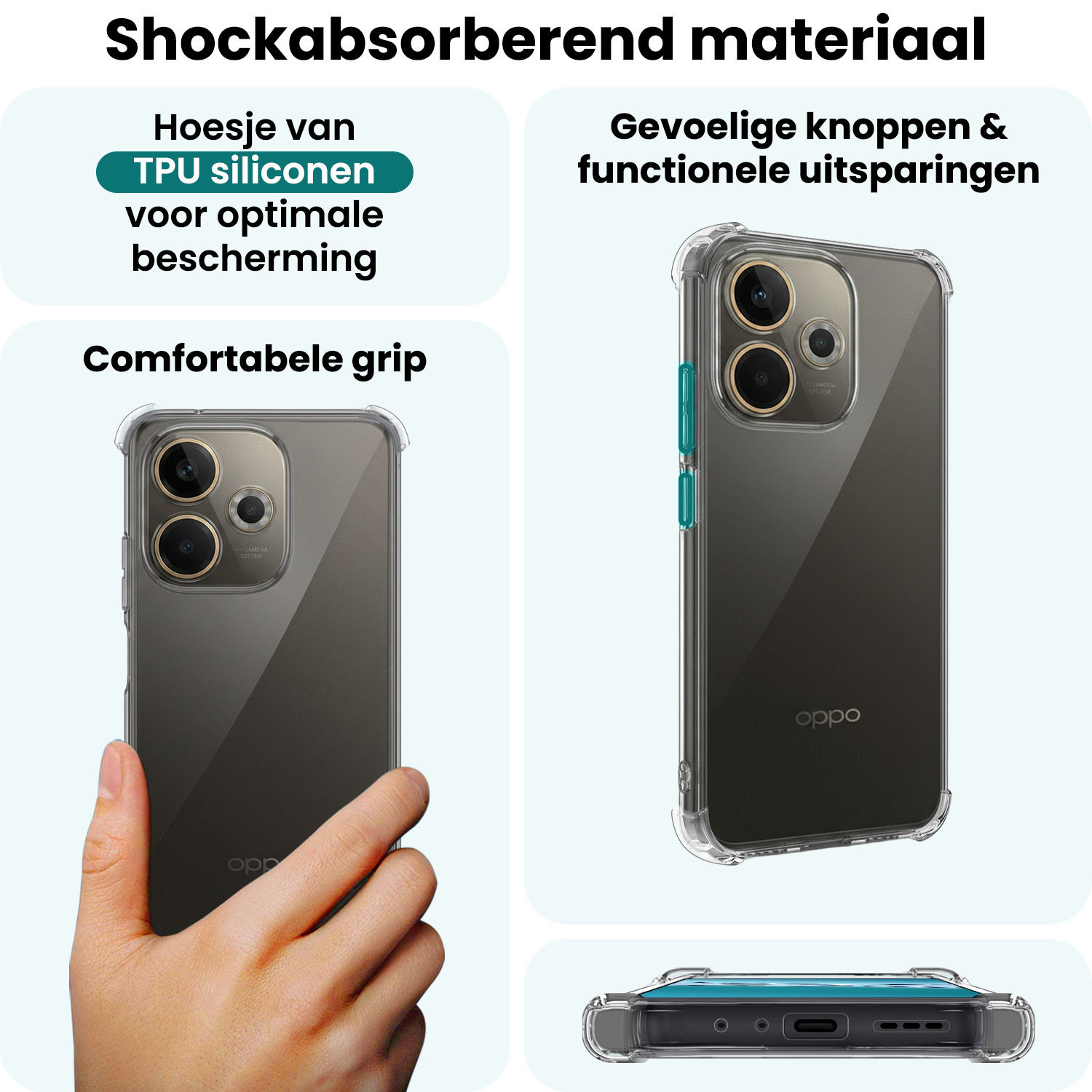 Forterra Forterra OPPO A5 Pro Hoesje Shockproof Met Screenprotector