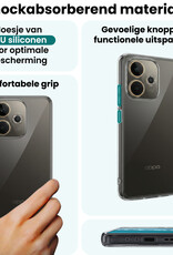 Forterra Forterra OPPO A5 Pro Hoesje Siliconen Met Screenprotector - Transparant