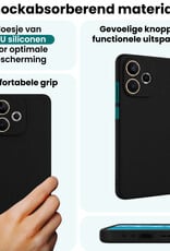 Forterra Forterra OPPO A5 Pro Hoesje Siliconen - Zwart - 2 PACK