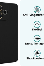 Forterra Forterra OPPO A5 Pro Hoesje Siliconen Met Screenprotector - Zwart