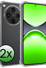 BASEY. BASEY. OPPO Find X8 Pro Hoesje Shockproof - Transparant - 2 PACK
